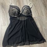 Jessica Simpson Black Lace Sheer Babydoll Lingerie Photo 1