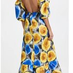 Mangishi Doll Zahara Maxi Dress in Yellow Swirl Blue Size 10 Photo 13