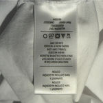 joe's jeans White Lena Mixed Media Cotton Puff Sleeve Elbow Length Blouse Sz Med Photo 4