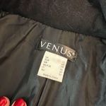 Venus Black Handkerchief Hem Pea Coat Size 12 Photo 7