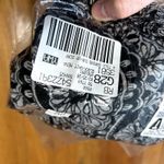 Lands' End  Black White Medallion Print Sarong Oblong Scarf Tassel NWT Photo 4