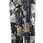 Millennium Wide Leg Pants Womens 3X Black Neutral Tropical Leaf Pull On Vacation Size undefined Photo 0