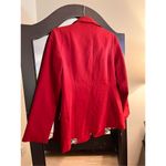 NEW Red One Button Long Sleeve Blazer M Size M Photo 1