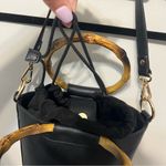 INC International Concepts Black Bucket Bag Style Purse Photo 3
