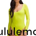 Lululemon | NWT | Size 10 / L | Wundermost Square-Neck Long-Sleeve Bodysuit Top Photo 1