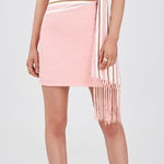 Finders Keepers ALENA Fringe Bodycon Short Sleeve Dress GUAVA Photo 0
