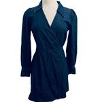 & Other Stories & OTHER STORIES Denim Wrap Mini Dress Blue Size 8 Photo 3