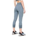 Lululemon Wunder Under Crop 23" *Ribbed Washed Moon Blue Legging Size 4 Photo 1