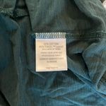 Garnet Hill  Dark Teal Ruffle Sleeve Cotton Blend T-Shirt Size Medium Photo 3