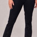 Abercrombie & Fitch The 90's Slim Straight Ultra High Rise Black Size 37/24 Long Photo 0