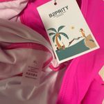 Pink Ruffled Wrap Bodysuit Swimwear Size XL Photo 5