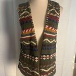 Hunt Club Vintage  Multicolor Patterned Vest Photo 0