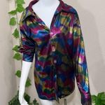 Disco 70’s Rainbow Metallic Top Size M Photo 10
