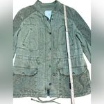 Anthropologie Hei Hei Olive Army Green Marais Utility Jacket Eyelet Pocket Sz M Photo 10