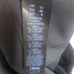 ASOS DESIGN Straight Leg Full Length High Rise Trouser Side Zip Slit Hem 8 Black Photo 8