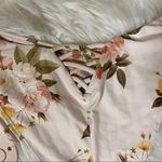 Power 2 the Flower Pale Pink Floral Ruffle Sophia Bikini Swim Bottoms Size S Photo 7