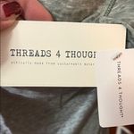 Threads 4 Thought  Gray Women's Pocket Tee Top Photo 2