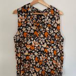 Who What Wear Fall Florals Sleeveless Blouse- Size XL Photo 6
