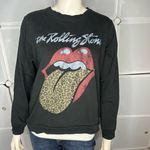 The Rolling Stones  Leopard Print Sweatshirt Size Medium Photo 1