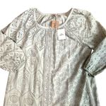 Faherty New  Valencia Eyelet Organic Cotton Dress Desert Sage Green Size Medium Photo 4