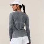 Athleta XS Momentum Seamless Top Charcoal Heather Grey X-Small Photo 1