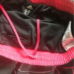 Adidas Lined Jogging Running Shorts Sz XS Pink Black Inside Pocket Retro Photo 3