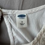 Old Navy  Off-White Lace Keyhole Tank Top Blouse Women's M Photo 3