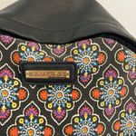 Rampage Printed Canvas Faux Leather Backpack. Photo 1