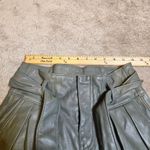 BLANK NYC  Size 24 Green Pleather Shorts Tie Paperbag Spring Summer Chic Trendy Photo 3