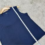 Quince Women’s Cotton Modal Muscle Tank Top Sleeveless Minimalist in Navy L Photo 13