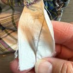 Roxy  Plaid Dress‎ Womens Medium Blue Green 3/4 Sleeve Casual Shirt Dress Photo 5