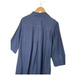 COS  Dress Womens 8 Shirt Dress Henley Button Pockets Dark Wash Denim Blue Photo 12