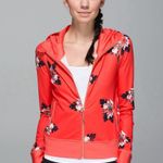 Lululemon Namaskar Hoodie Sweater Atomic Flower Parfait Orange Size 6 Full Zip Photo 0
