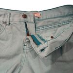 Free People Teal Cotton Frayed Hem Jean Shorts, Sz 25 Photo 7