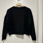 Calvin Klein Black Long Sleeve Pullover‎ Crop Sweatshirt Size XL Photo 1