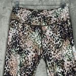MP Pants Womens Large Brown Green Reversible Leggings Cheetah Camo Casual Gym Photo 7