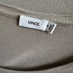 Vince . Tissue Tee Beige Short Sleeve T-Shirt Neutral Tan Elevated Basic Medium Photo 4