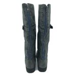 Madden Girl  Womens Combat Boots Knee High Faux Leather Zipper Studded Gray 8 Photo 3