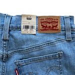 Levi's NWT Women's Mid Length Classic Blue Jean Shorts with Frayed Hem Size 28 Photo 8