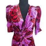 RHODE Leanna Floral Velvet Mini Dress Photo 6