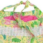 Lilly Pulitzer Vintage Vintage Yellow Paradise Square Neck Crop Halter Lace 12 Photo 3