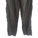 Athleta Black Linen Reverie Wide Leg Pants Women Sz 4 Photo 2