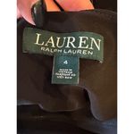 Ralph Lauren Lauren‎  Dress Women 4 Black Floral Print Jersey Knit Shift Mini Photo 7