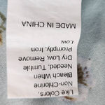 SheIn Green Floral Crop Top with Open Tie Back Size Large Green Floral Top Photo 7