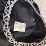 Prom High Neck Dress Black with Silver detailing Size M Photo 4