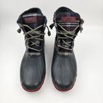 Sperry  Saltwater Duck Boots Womens 10 M Blue Red Wool Plaid Waterproof Rubber Photo 5