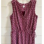 Gap Petite Sleeveless Tie Waist Shirtdress Kidney bean - Excellent MP Photo 4