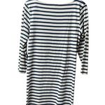 Lake Pajamas Breton Stripes 3/4 Sleeve Mini Dress Navy Blue White Medium M Photo 2