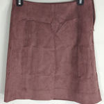 Aritzia BABATON Redwood Modern Mini Skirt Women's 6 Suede Dark Academia Casual Photo 0