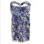 Shoshanna  Blue Strapless Short Casual Dress Size 4 Photo 2